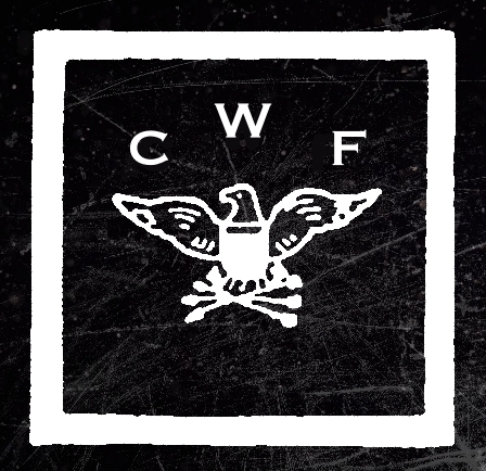 square CWF bird logo with square border